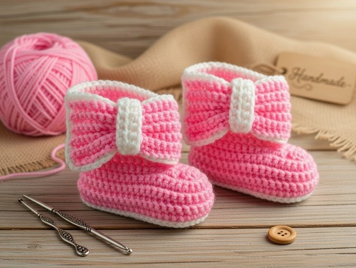 Häkelanleitung Baby-Booties PDF + Video – Converse-Style Babyschuhe