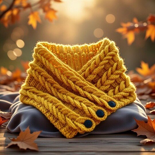 Braided Crochet Scarf Pattern – Double Layered Cowl PDF + Video