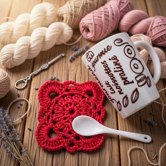 Crochet Square Coaster PDF + Video Tutorial (English Only)