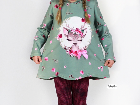 Curved Hoodie - Gr. 86 - 164