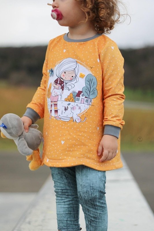 Curved Hoodie - Gr. 86 - 164 - Bild 3