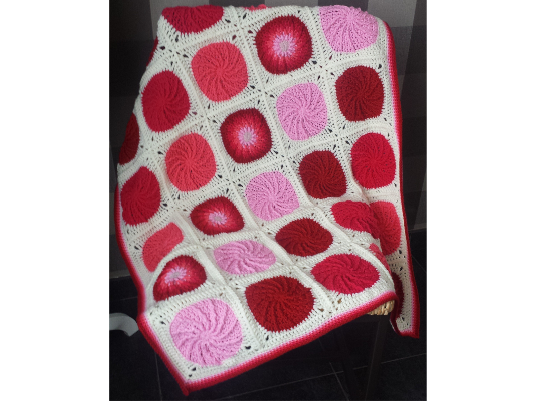 crochet pattern, twirling circle afghan, crochet blanket pattern, baby