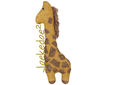 crochet pattern giraffe in 1 piece