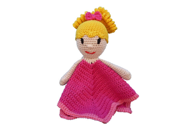 crochet pattern lovey girl, security blanket, crochet pattern