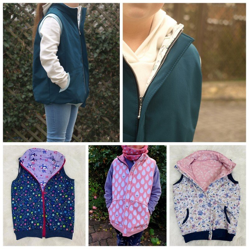 Softshell - Weste Viento Gr. 86 - 164 inkl. A0