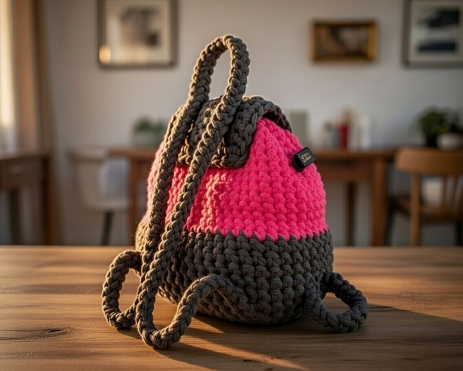 Crochet Backpack Pattern PDF – DIY Crochet Bag Video English Tutorial