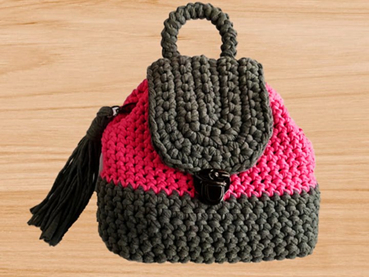 Häkel-Rucksack – DIY Häkel-Tasche Tutorial PDF (Anfängerfreundlich, Video-T
