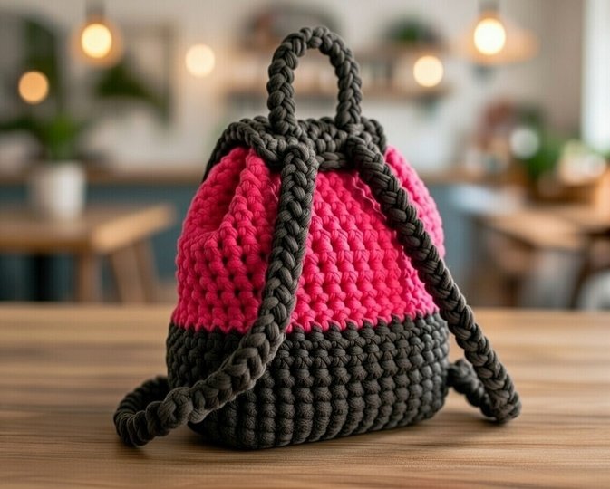 Häkel-Rucksack – DIY Häkel-Tasche Tutorial PDF (Anfängerfreundlich, Video-T