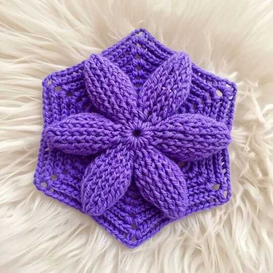 Crochet Hexagon Motif Pattern PDF + Step by Step Video Tutorial