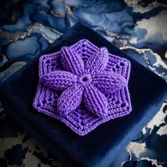 Häkel Hexagon Motiv Anleitung PDF + Schritt-für-Schritt Fotos