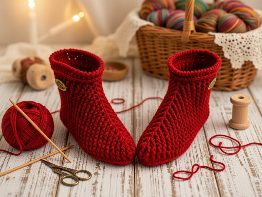 Crochet Slipper Boot Pattern • Adult Women PDF + Video Tutorial - Image 13