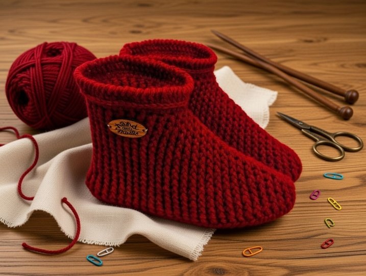 Crochet Slipper Boot Pattern • Adult Women PDF + Video Tutorial