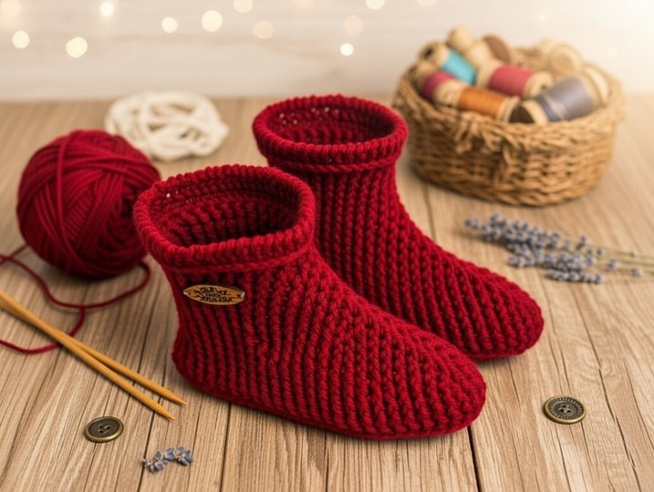 Crochet Slipper Boot Pattern • Adult Women PDF + Video Tutorial
