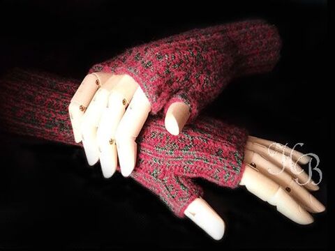 Hand-/Pulswärmer gerippt Strickanleitung