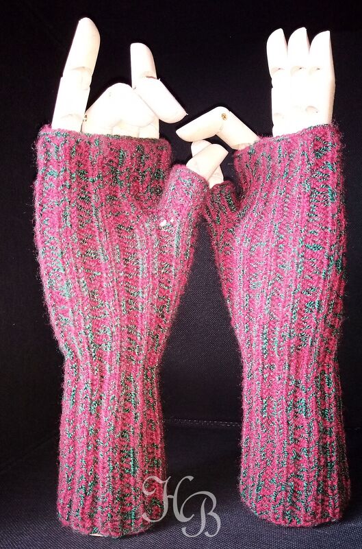 Hand-/Pulswärmer gerippt Strickanleitung