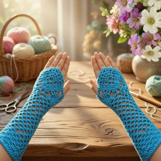 Häkel-Handschuh-Muster ohne Finger – PDF + Video-Tutorial, einfache Winterh