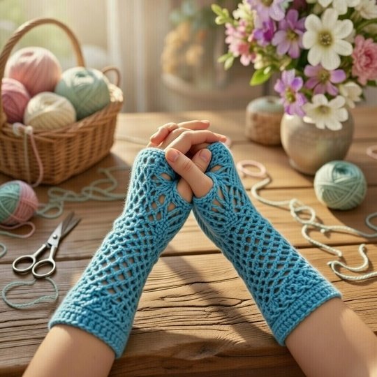 Häkel-Handschuh-Muster ohne Finger – PDF + Video-Tutorial, einfache Winterh