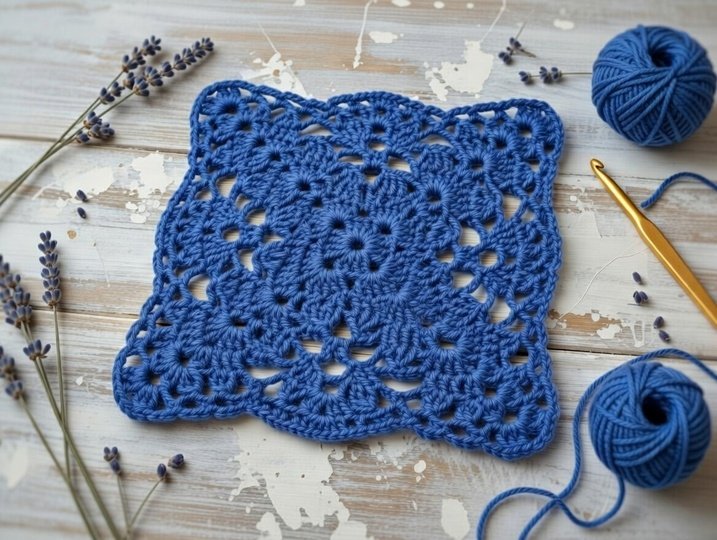 Crochet Square Motif Pattern + Video Tutorial (English Only)
