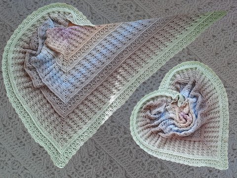 Häkelanleitung Dreieckstuch Pigtails