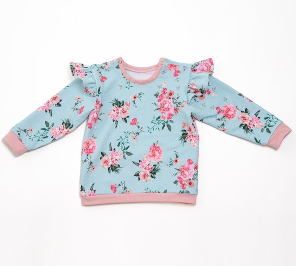 Sewing Pattern Set: “Sophie” Sweatshirt & “Fiocco” Reversible Pants (0M–4Y)