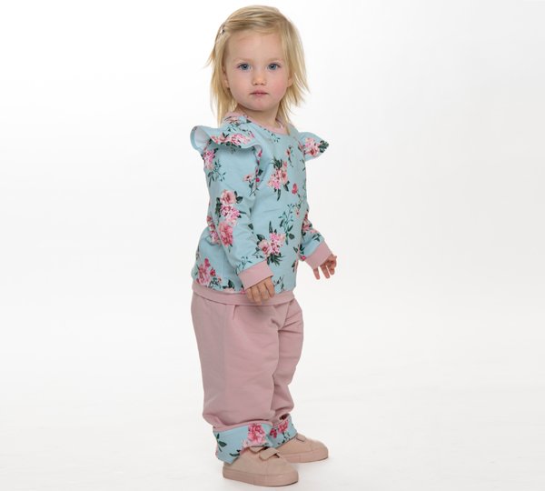 Sewing Pattern Set: “Sophie” Sweatshirt & “Fiocco” Reversible Pants (0M–4Y)