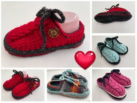 Home shoes/Slipper crochet pattern with cable