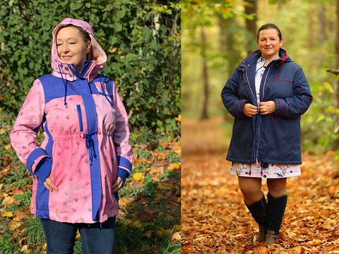 Parkaschnittmuster Nicandra für Kurzgrößen 160 cm