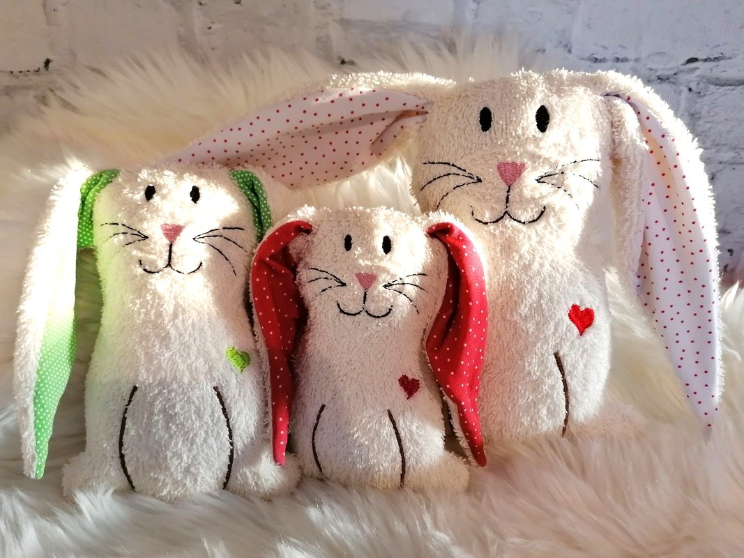 ITH Stickdatei Hase Osterhase verschiedene Größen