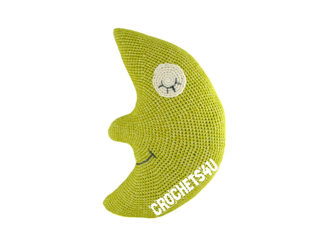 crochet pattern moon, crochet in 1 piece
