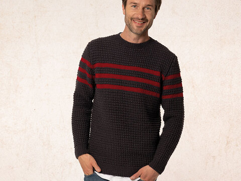 Strickanleitung Herrenpullover "Lucca" 763012