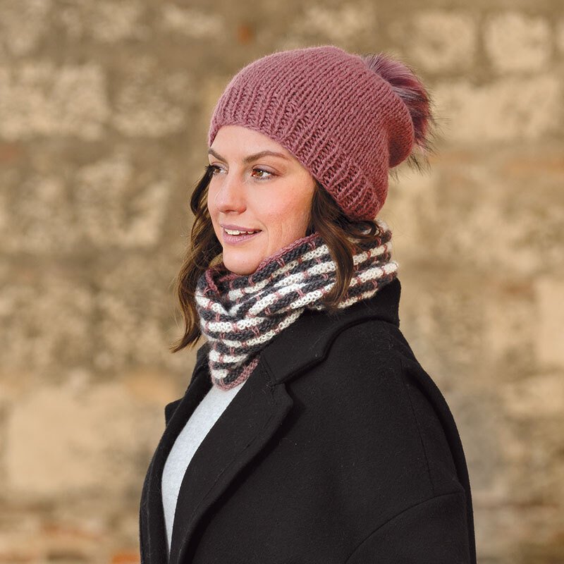 Strickanleitung Mütze mit Loop "Toledo" 763009