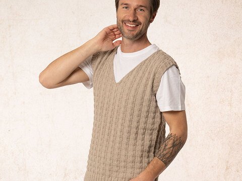 Strickanleitung Herrenpullunder "Ideal" 763052