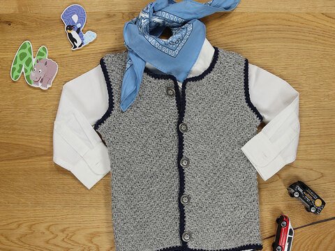 Strickanleitung Kindertrachtenweste "Trachtenwolle" 763122