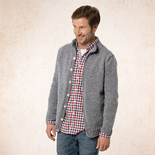 Strickanleitung Herrenjacke "Tweed" 763043