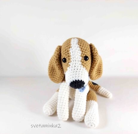 Beagle Dog Crochet Pattern Amigurumi Dog Pattern Puppy Crochet Pattern