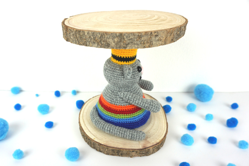 Tortenständer Partycat Häkelanleitung