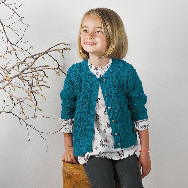 Strickanleitung Kinderjacke "Merino Extrafein" 763074