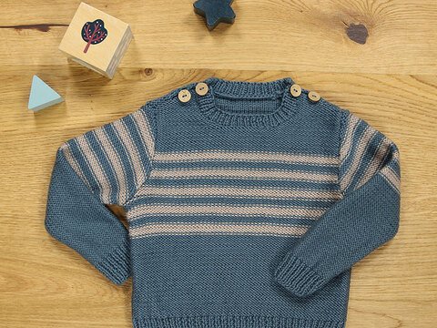 Strickanleitung Kinderpullover "Lucca" 763124