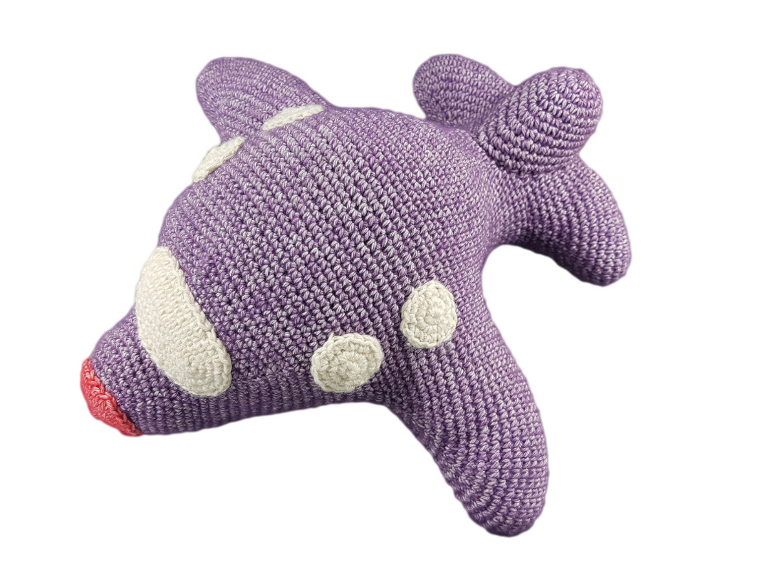 crochet pattern plane in 1 piece