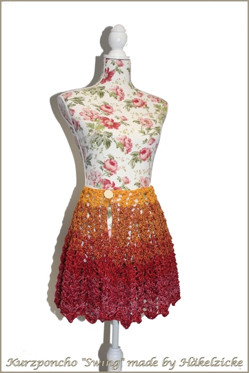 Häkelanleitung (Kurz-) Poncho "Swing" alle Größen möglich