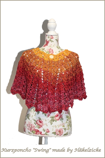 Häkelanleitung (Kurz-) Poncho "Swing" alle Größen möglich