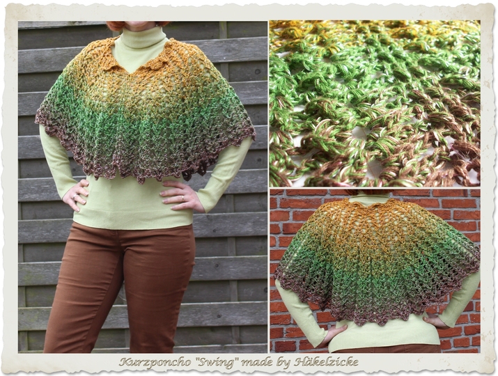 Häkelanleitung (Kurz-) Poncho "Swing" alle Größen möglich