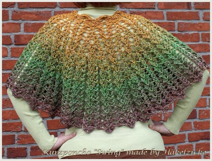 Häkelanleitung (Kurz-) Poncho "Swing" alle Größen möglich