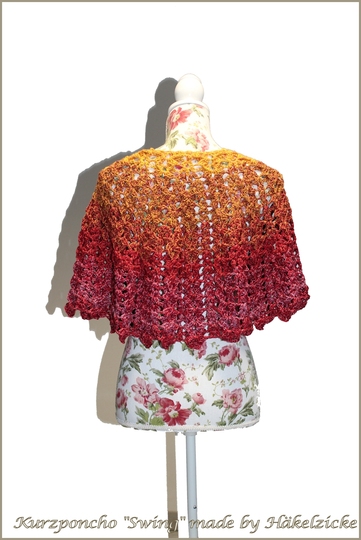 Häkelanleitung (Kurz-) Poncho "Swing" alle Größen möglich