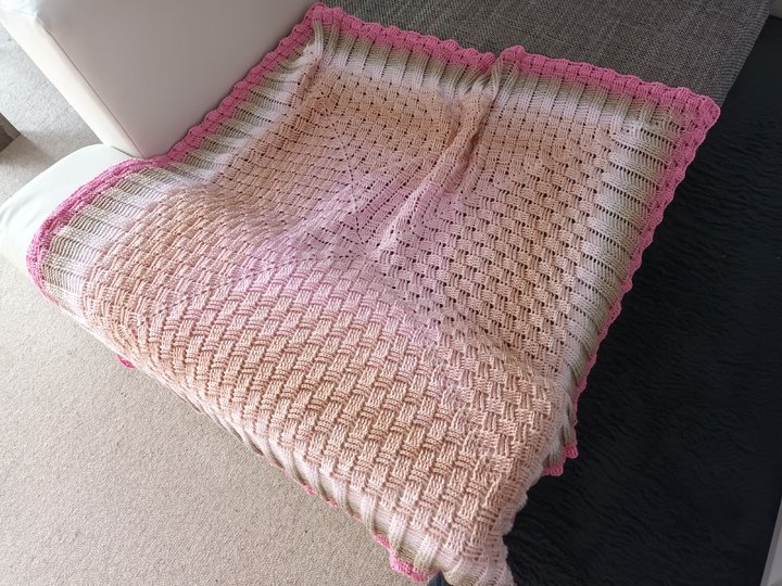 Häkelanleitung für die Decke/Babydecke "Chess"