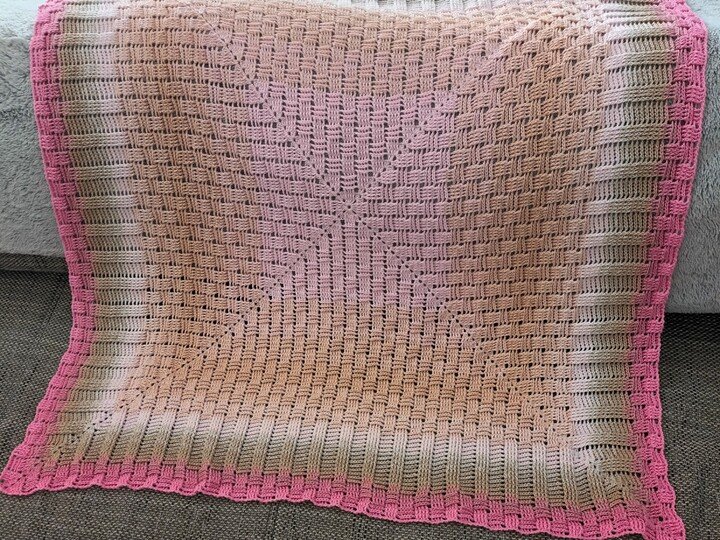 Häkelanleitung für die Decke/Babydecke "Chess"