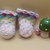 Puppenschuhe in Muschelmuster