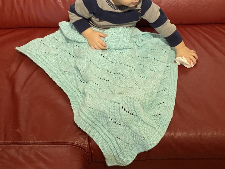 Strickanleitung Babydecke 1 - einfach und anfängerfreundlich