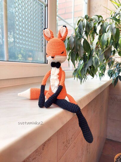 Crochet Fox Pattern Fox Amigurumi Crochet Pattern Animal Red Fox
