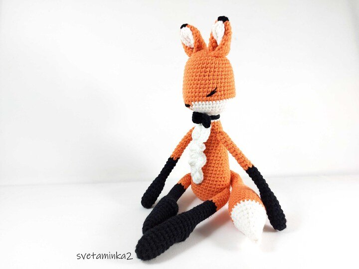 Crochet Fox Pattern Fox Amigurumi Crochet Pattern Animal Red Fox